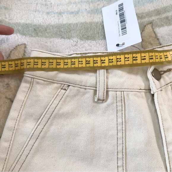 Oak fort 7664 cream crop cargo jean S - Picture 5 of 9